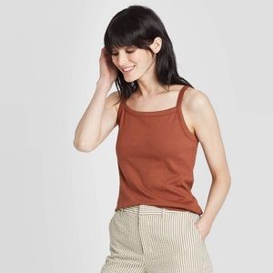 🎉2/$5🎉 A New Day Slim Fit Tank Top - Brown NWT